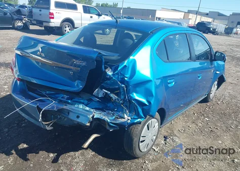 2019 Mitsubishi Mirage G4 Es z USA, uszkodzony, nr VIN ML32F3FJ2KHF00812